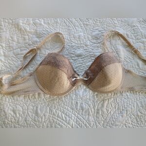 Pink Pearl Lace Underwire Bra